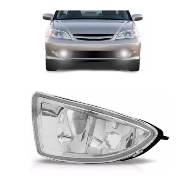 Farol Milha Auxiliar Civic 2004 A 2006 1ª Linha Esquerda