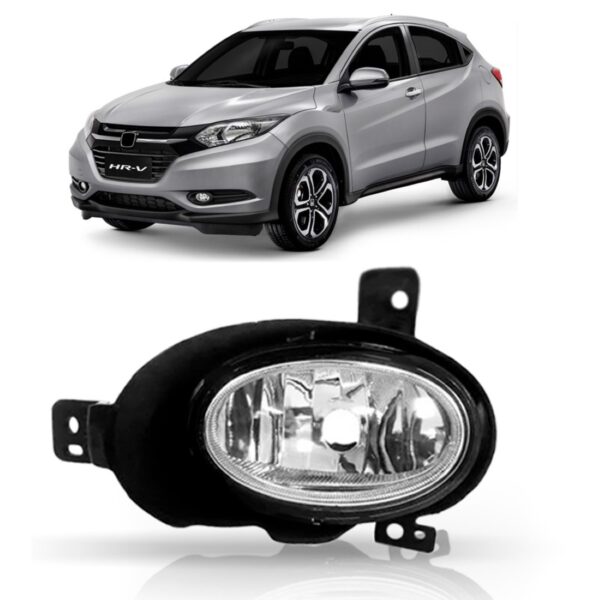 Farol Milha Auxiliar Hrv 2015 2016 2017 Com Suporte 1ª Linha Transparente