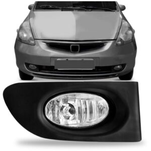 Farol Milha Auxiliar Fit 03 04 2005 2006 Com Grade 1ª Linha - - Direito