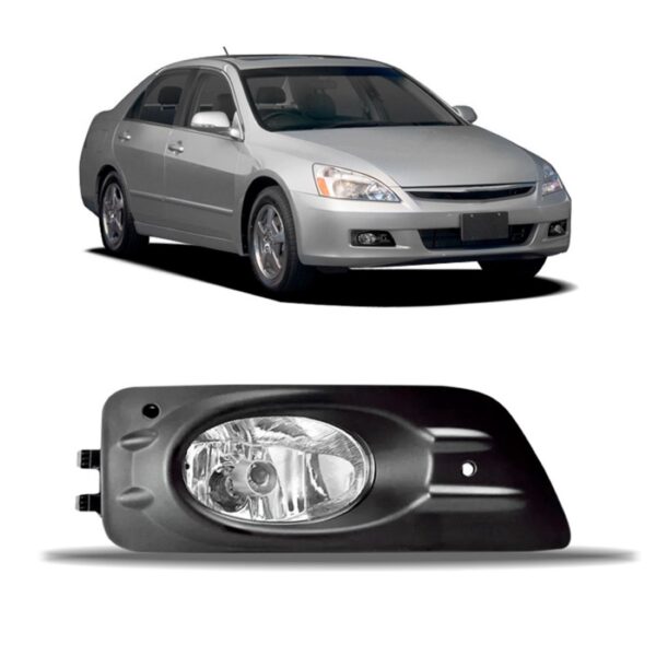 Farol Milha Auxiliar Accord 2006 2007 Com Grade 1ª Linha Direito