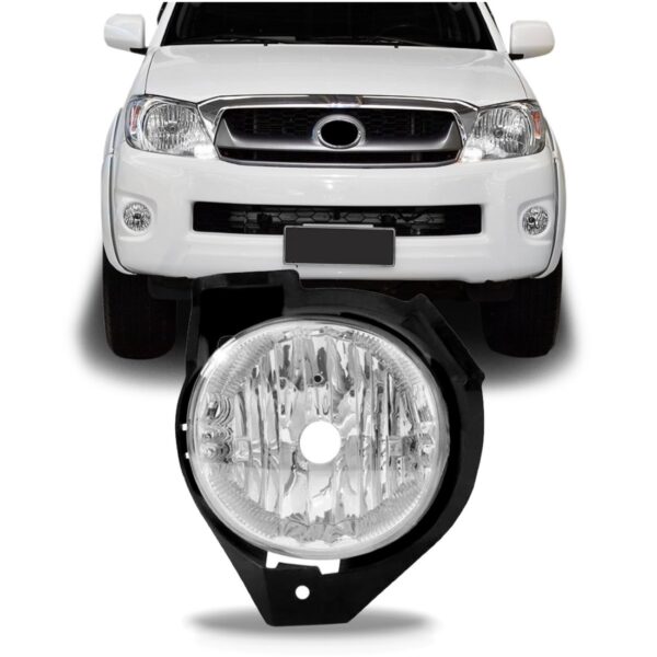 Farol Milha Auxiliar Hilux Srv 09 10 11 Com Suporte 1ª Linha Direito
