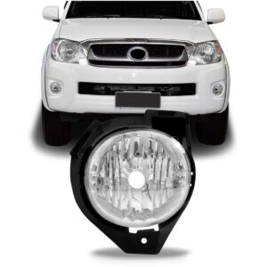 Farol Milha Auxiliar Hilux Srv 09 10 11 Com Suporte 1ª Linha Esquerdo