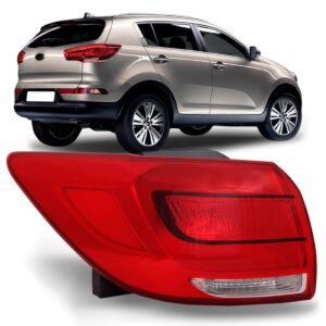 Lanterna Traseira Sportage 2014 2015 2016 Canto 1ª Linha Esquerdo Bicolor