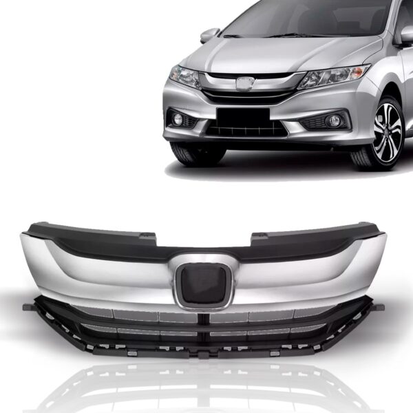 Grade Radiador Honda City 2015 2016 2017 Moldura 1a Linha Preto