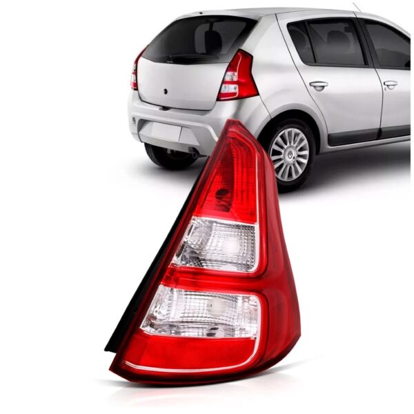 Lanterna Traseira Sandero 2012 2013 2014 Bicolor Com Friso Lado Direito