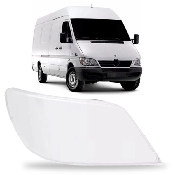 Lente Farol Sprinter 2003 A 2012 Com Auxiliar Mega Desconto Lado Direito