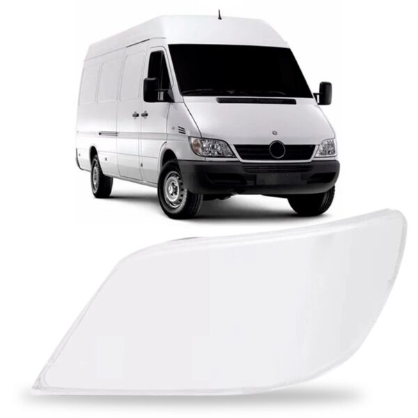 Lente Farol Sprinter 2003 A 2012 Com Auxiliar Mega Desconto Lado Esquerdo