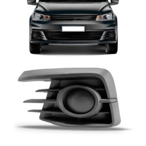 Moldura Milha Para Volkswagen Gol 2016 A 2018 Sem Aro Preto