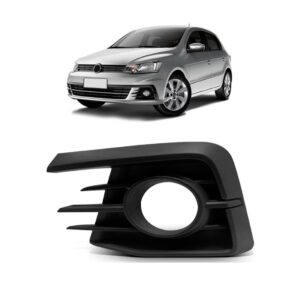 Grade Central Inferior Gol G7 Voyage 16/18 Preto Friso Cromo Preto