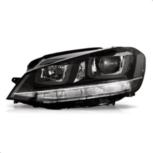 Farol Vw Golf 2014 2015 2016 C/ Led Friso Cromado 1ª Linha Esquerdo/motorista