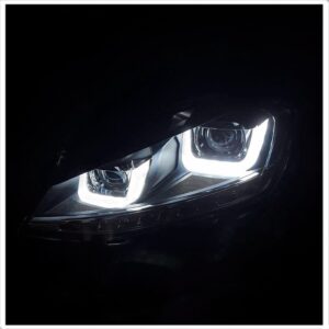 Farol Vw Golf 2014 2015 2016 C/ Led Friso Cromado 1ª Linha Esquerdo/motorista