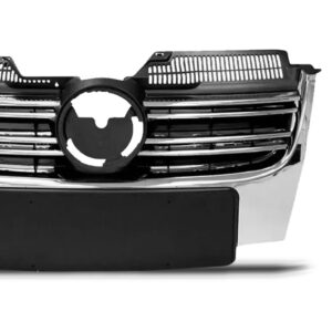 Tela Radiador Jetta 2006 A 2010 C/friso Cromado Preto