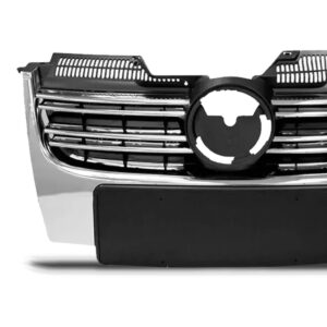 Tela Radiador Jetta 2006 A 2010 C/friso Cromado Preto