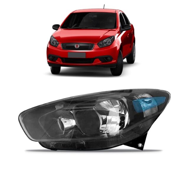 Farol Grand Siena 2012 A 2015 Fumê 1ª Linha - Esquerdo/motorista