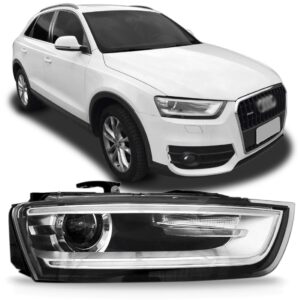 Farol Audi Q3 2012 13 2014 2015 Elétrico Sem Xênon 1ª Linha - Direito/passageiro