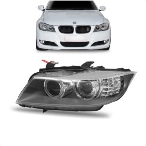 Farol Para Bmw Serie 3 2008 2009 2010 Eletrico Com Projetor Lado Esquerdo