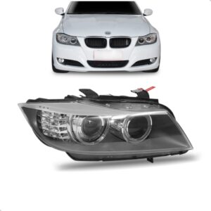 Farol Para Bmw Serie 3 2008 2009 2010 Eletrico Com Projetor Lado Direito