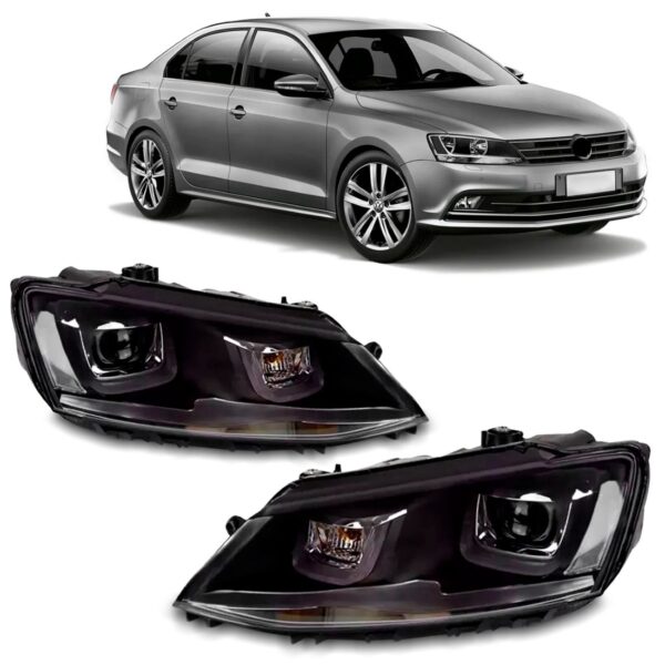 Par Farol Jetta 2015 2016 2017 2018 C/ Led Projetor S/ Xenon