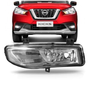 Farol Milha Auxiliar Kicks 2017 2018 2019 1ª Linha Lado Esquerdo Motorista