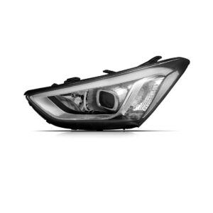 Farol Santa Fe 2014 2015 2016 Com Led Sem Xenom 1ª Linha - Esquerdo/motorista