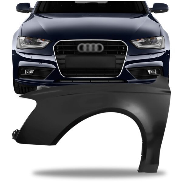 Paralama Para Audi A4 2013 2014 2015 2016 Preto Lado Esquerdo