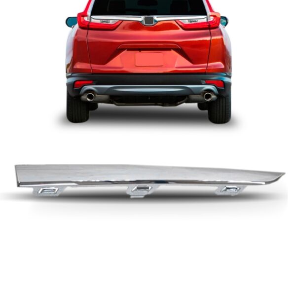 Friso Parachoque Traseiro Crv 2018 A 2019 Cromado Lado Direito