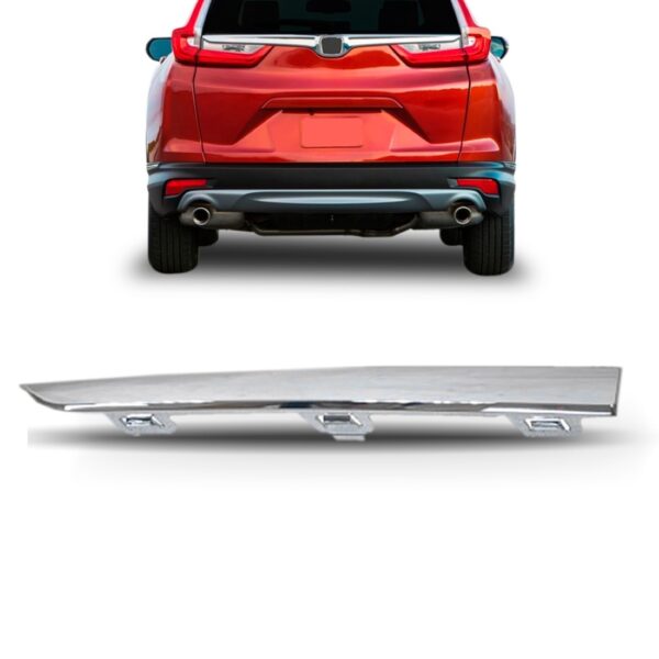 Friso Parachoque Traseiro Crv 2018 A 2019 Cromado Lado Esquerdo