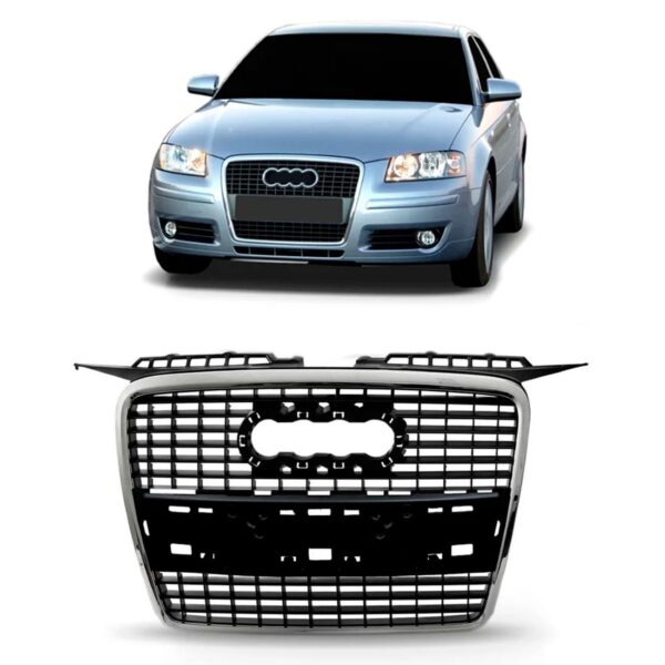 Grade Radiador A3 Sportback 2007 2008 2009 C/friso 1a Linha