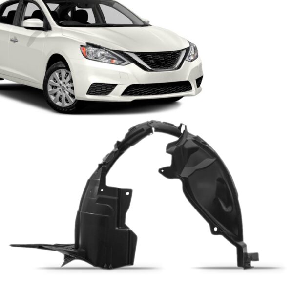 Protetor Caixa De Roda Sentra 2014 2015 2016 Parabarro Lado Esquerdo