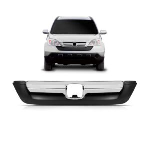 Tela Frontal Radiador Crv 07 A 2009 Preto C/ Moldura Cromada Cromado