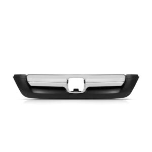 Tela Frontal Radiador Crv 07 A 2009 Preto C/ Moldura Cromada Cromado