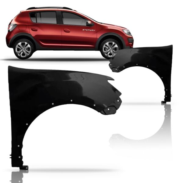 Paralama Sandero 2015 A 2017 Stepway Com Furo Moldura