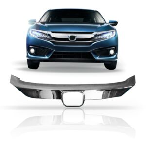 Friso Cromado Moldura Grade Civic 2017 18 19 20 2021 G10 Cromado Ambos Os Lados