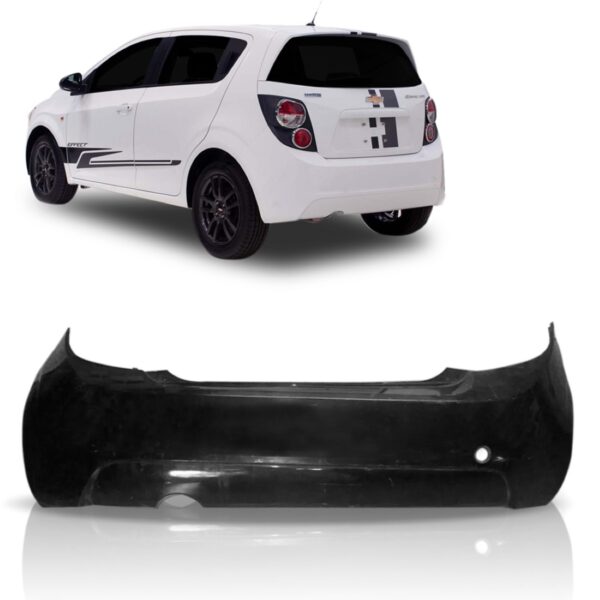 Parachoque Traseiro Sonic Hatch 2012 A 2015 2016 1a Linha