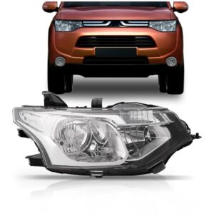 Farol Outlander 2014 2015 Elétrico Mitsubishi 1ª Linha - Direito/passageiro