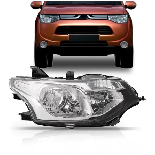 Farol Outlander 2014 2015 Elétrico Mitsubishi 1ª Linha - Direito/passageiro