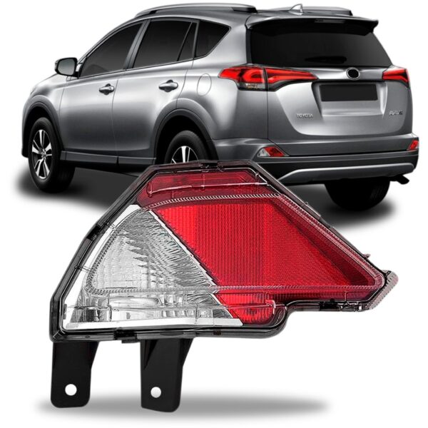Lanterna Parachoque Traseiro Rav4 2016 2017 2018 C/ Garantia Lado Esquerdo