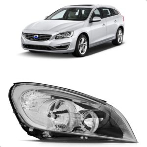 Farol Para Volvo V60 2011 2012 13 Eletrico Com Led 1ª Linha Direito/passageiro