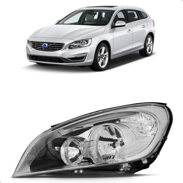 Farol Para Volvo V60 2011 2012 13 Eletrico Com Led 1ª Linha Esquerdo/motorista