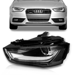 Farol Dianteiro Para Audi A4 13/16 Elétrico C/ Led 1ª Linha Esquerdo/motorista