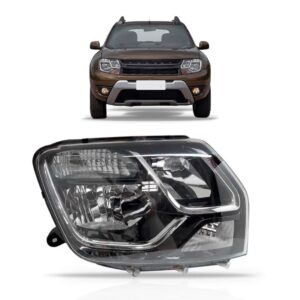 Farol Para Duster 2015 2016 Sem Cupula Azul 1ª Linha - Direito/passageiro