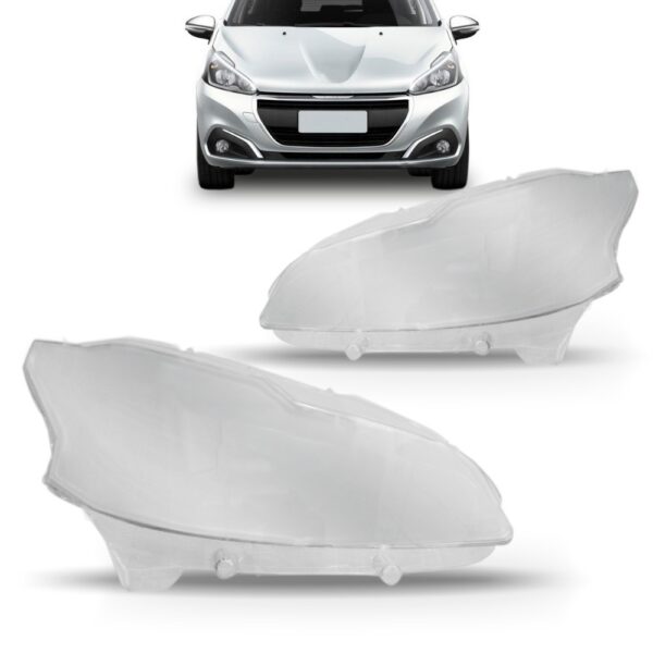 Lente Do Farol Peugeot  208 2017 A 2018 Lado Direito