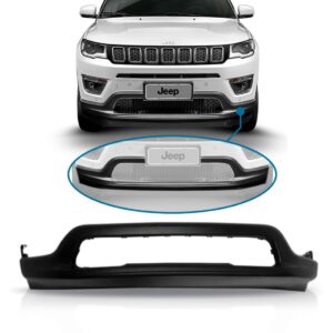 Saia Spoiler Parachoque Jeep Compass 2017 A 2021 Dianteiro Preto