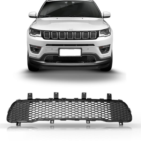 Grade Do Spoiler Dianteiro Compass 2017 2018 1a Linha Preto