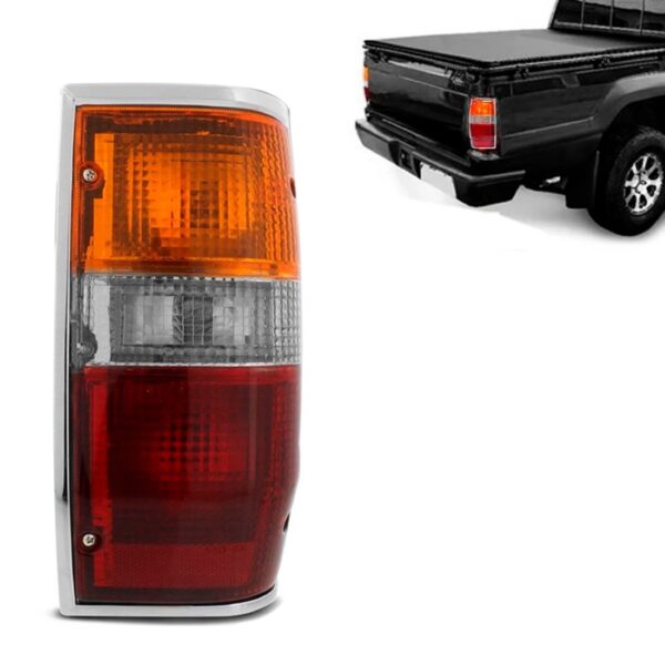 Sinaleira Traseira L200 1987 88 89 90 1991/1995 Aro Cromado Lado Direito