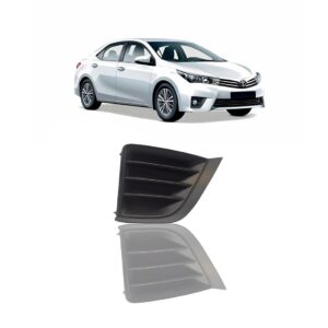 Moldura Milha Corolla 2014 2015 2016 2017 Fechada S/ Furo Pronto Para Pintura Direito