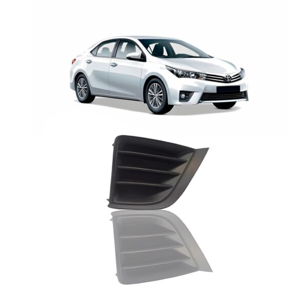 Moldura Milha Corolla 2014 2015 2016 2017 Fechada S/ Furo Pronto Para Pintura Direito