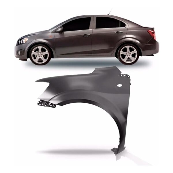 Paralama Sonic 2012 2013 2014 Com Furo Lado Esquerdo