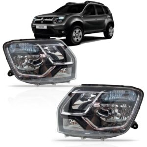 Farol Duster 2015 A 2016 Manual S/ Cúpula 1ª Linha - Esquerdo/motorista