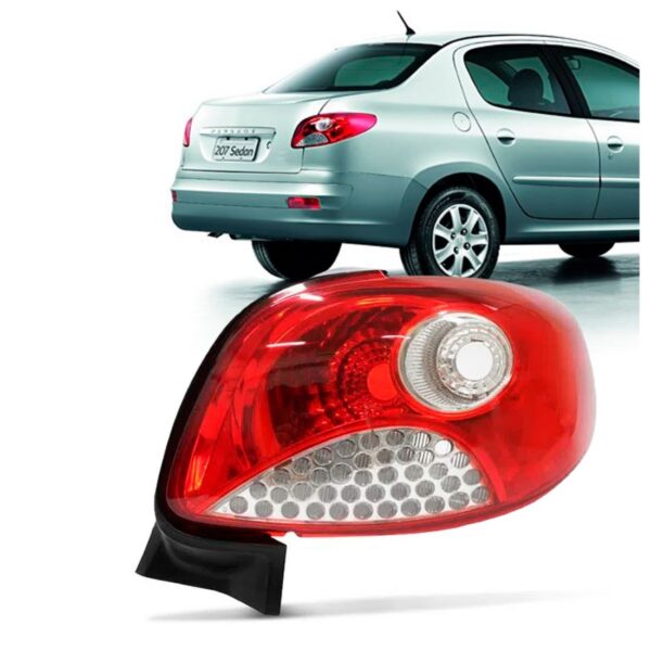 Sinaleira Traseira Peugeot 207 2011 12 13 2014 Sedan Bicolor Lado Direito